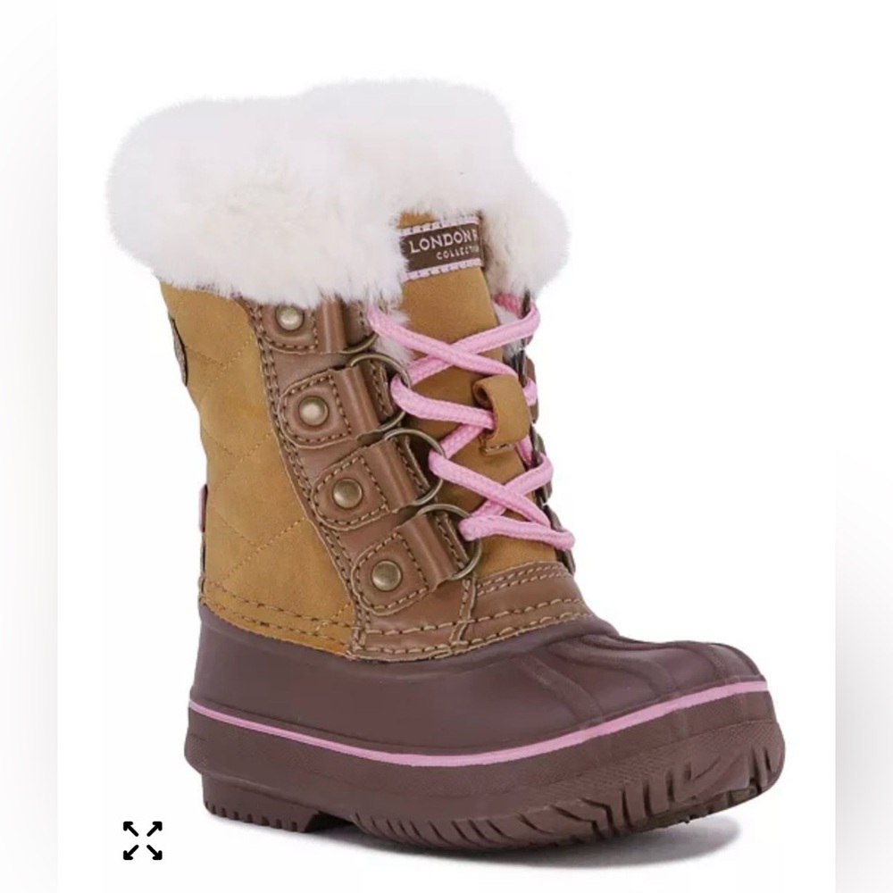 London Fog Toddler 6 Faux Fur Winter Duck Boots